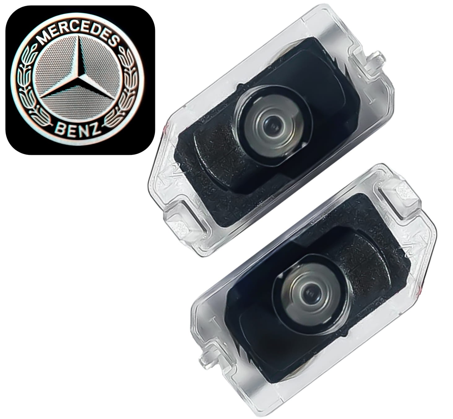 LED Umfeldbeleuchtung Für Mercedes – Laser-Logo-Projektor Mit MB-Schriftzug – 2 Stück, Passt Für A/B/C/E/S-Klasse, GLC, Vito & Mehr – Einfacher Austausch LED Umfeldbeleuchtung Für Mercedes – Laser-Logo-Projektor Mit MB-Schriftzug – 2 Stück, Passt Für A/B/C/E/S-Klasse, GLC, Vito & Mehr – Einfacher Austausch